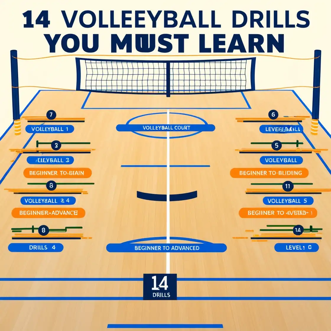 14 Volleyball Drills You Must Learn- Beginner to Advanced